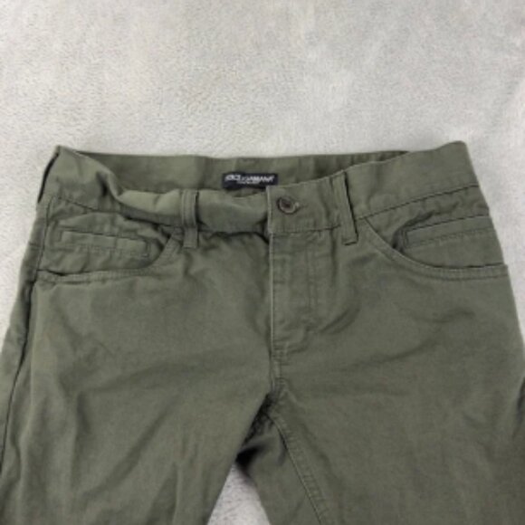 Dolce & Gabbana Green Slim Green Pants Men’s Size 48 IT - Picture 10 of 11